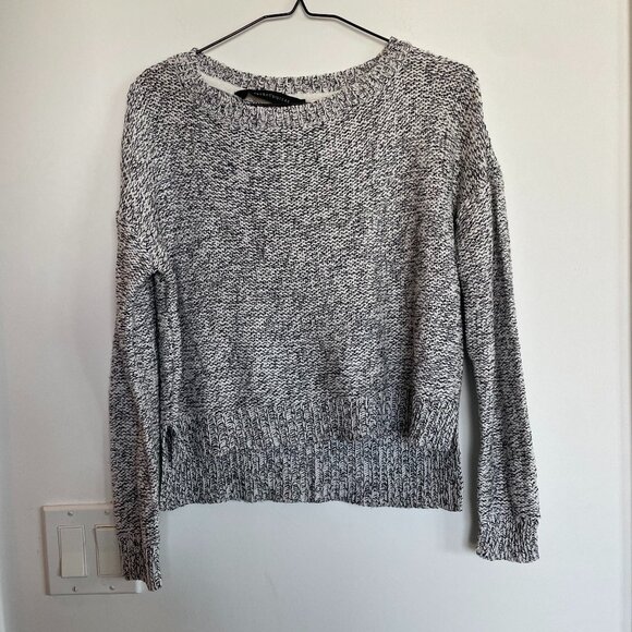 Heathered Cropped Knit Sweater - Picture 1 of 4